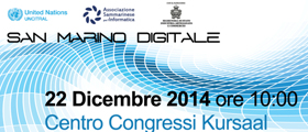 San Marino Digitale - 22 Dicembre ore 10:00 - Centro Congressi Kursaal